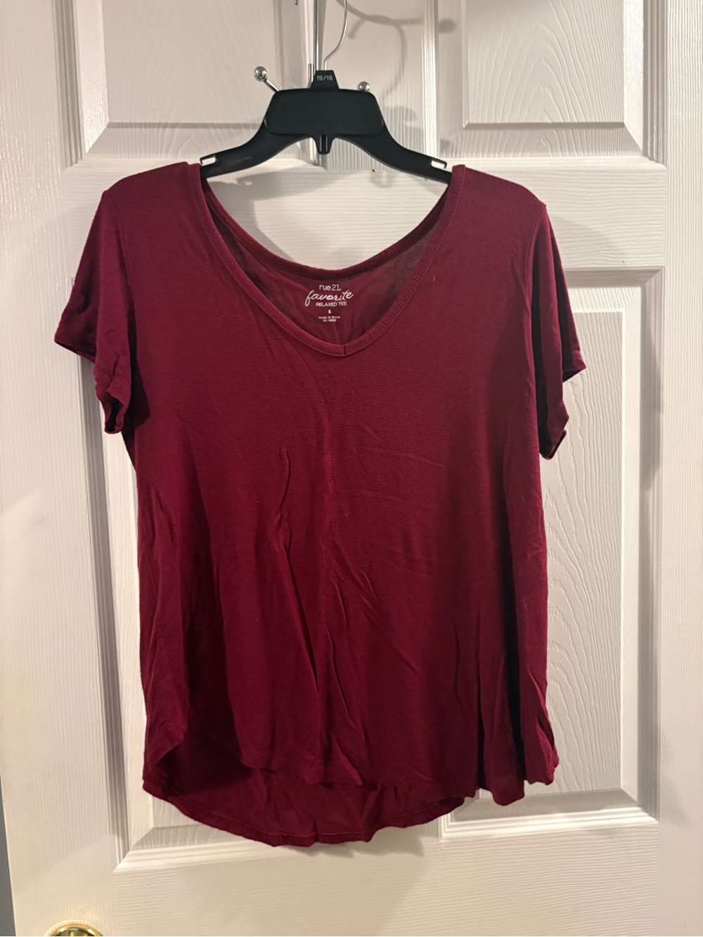 Rue21 Soft V-Neck Tee - Wine